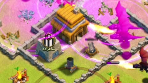 When the dragon gets angry - clash of clans