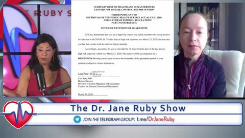 Dr. Jane Ruby & Sasha Latypova – New Leaked Documents – CDC Can Legally Order Medical Imprisonment