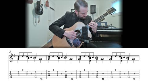 Frere Jacques - Fingerstyle Guitar Lesson (Sheet Music + TAB)