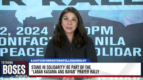 Mga kababayan, Dr. Lorraine Badoy invites you to the Seven-Day 'Laban Kasama Ang Bayan' Prayer Rally