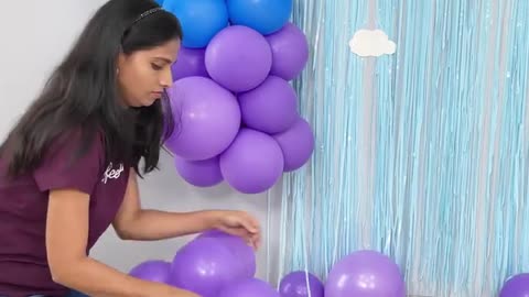 Cocomelon Theme Balloon Backdrop for first Birthday