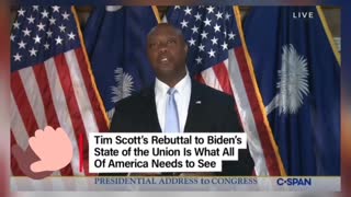 Tim Scott Address the Nation to Remind the DEMS that America is not a Racist Country.