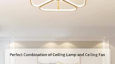 Modern Nordic Ceiling Fan Light with Minimalist Painted for dining room bedroom living room lamp Fas