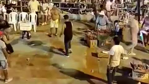 Pelea en festividades de la Virgen del Carmen en Blas de Lezo