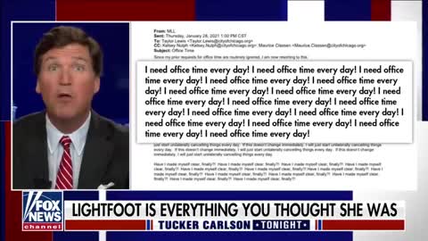 Tucker obtains 'demented' emails from Lori Lightfoot