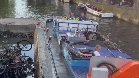 Bike Fishing in Amsterdam