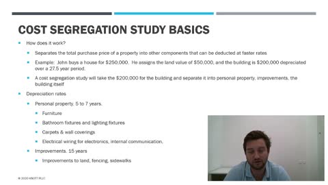 Cost Segregation Study Increases Real Estate Depreciation Expense