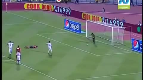 Strangest penalty kick in history Very funny