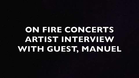 On Fire Concerts interview designer for the stars, Manuel