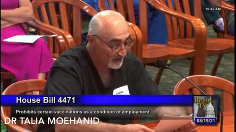 Dr Talia Moehanid testifies at Michigan HN4471 hearing