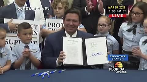 Gov. DeSantis Signs the Parental Rights in Education bill.