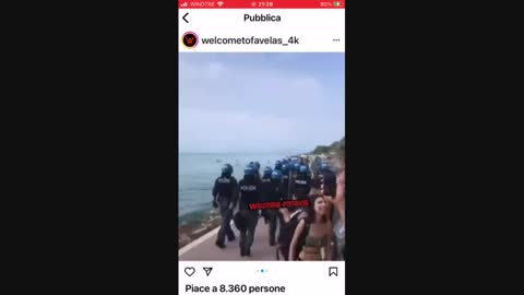 Afrikanischer Mob von 1500 Leuten terrorisieren Italien Peschiera 3.6.2022