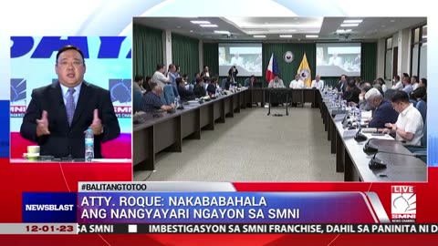 Atty. Roque: Nakababahala ang nangyayari ngayon sa SMNI