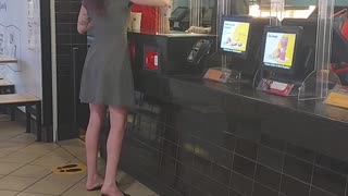 Fast Food Customer Launches Drink at Employee