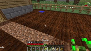 Minecraft: harvesting wheat in Minecraft!!!