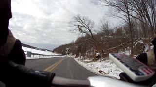 My bike ride after snowfall