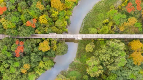 Fall colors at the Mill creak train trestle