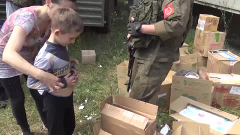 Russian Military Delivers Aid