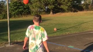 Backwards free throw