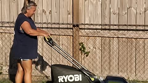 Ryobi battery powered 20" Self propelled lawn mower