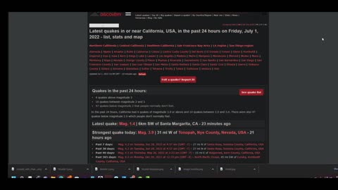 California 70 Earthquakes In 24 Hours - Earthquake Swamr