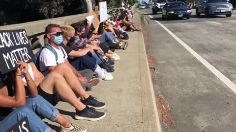 Zero Black Attendance At BLM Protest in San Luis Obispo, California