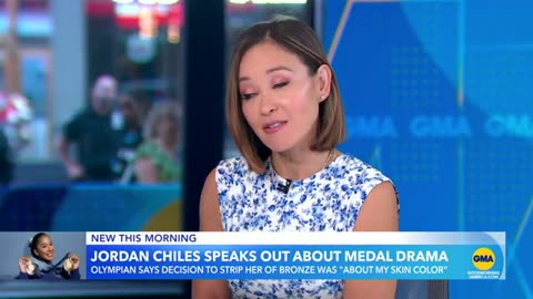 Jordan Chiles speaks out after being stripped of bronze medal