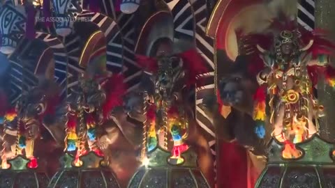 Six top samba schools shine in Rio de Janeiro Carnival parade