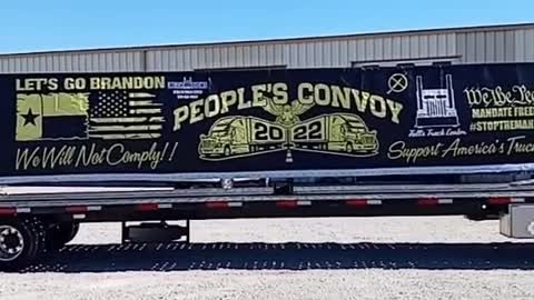 USA CONVOY BIGGEST FREEDOM SIGN