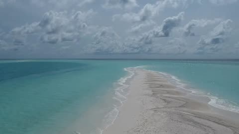 Maldives Sandbank Drone Footage