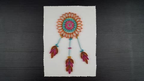 How to Make a Paper Dream Catcher | Paper Crafts