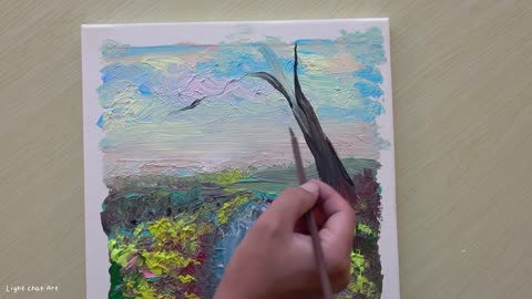 Super Easy Acrylic Landscape Painting Tips