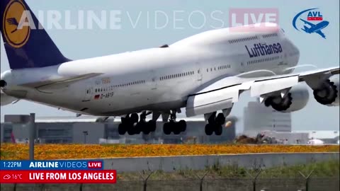 Livestream shows Lufthansa plane's rough landing