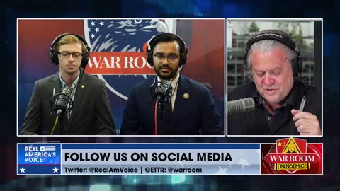 Saurabh Sharma and Riley Keaton on Steve Bannon's War Room, 10-8-21