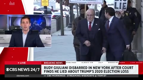 Rudy Giuliani disbarred in New York over 2020 election falsehoods CBS News