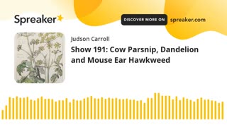 Show 191: Cow Parsnip, Dandelion and Mouse Ear Hawkweed