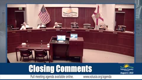 Volusia County County meeting final comment period