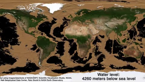 Draining Earth's oceans, revealing the two-thirds of Earth's surface we don't get to see