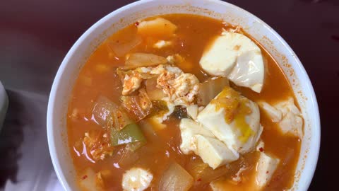 Hot Soft Tofu Soup