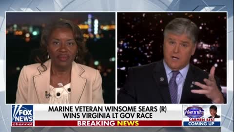 Virginia's New Lt. Governor-Elect Winsome Sears Identifies Leftist Racism on Hannity