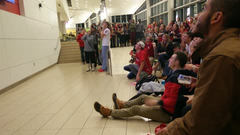 NC State students react to game winning basket