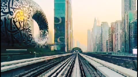 Dubai metro latest views 2023 | dubai life style | dubai metro #Dubai #reels #dubailife