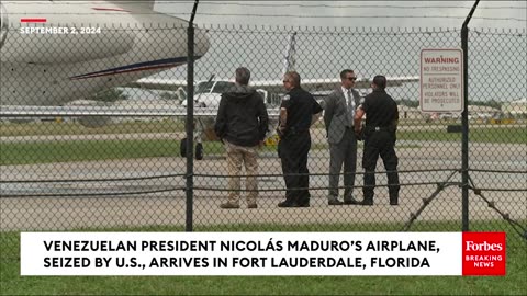 Venezuelan President Nicolás Maduro’s Airplane, Seized By U.S., Arrives In Fort Lauderdale, Florida