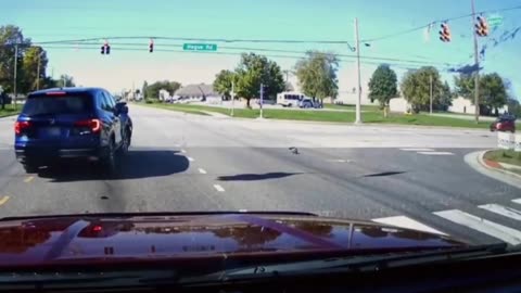 "Dashcam Captures Shocking Crash at Intersection"