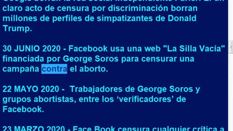 Larga lista de delitos cometidos por Face Book