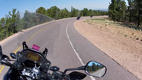 Descent from Pikes Peak on a CB500X