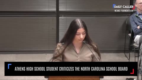 Athens High School Student Criticizes This North Carolina School Board