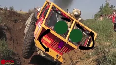 Off Road Truck Mud Race _ Extrem off road 8X8 Truck Tatra - Woa Doodles Funny Videos (360p)