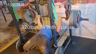 Matt Cussins Bench Press training 11/22/20