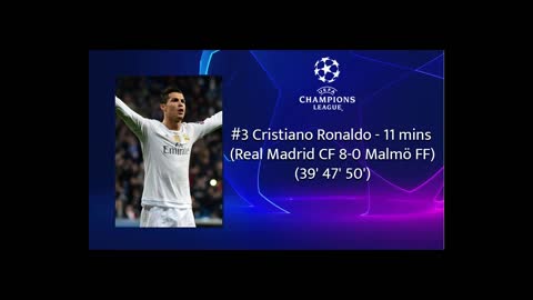 TOP 5 FASTEST Hat-Trick in Champion League History